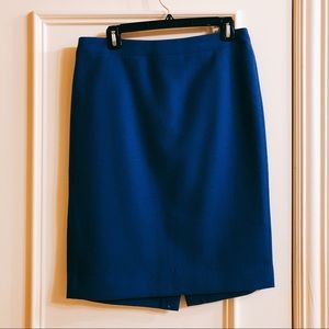 J.Crew Royal Blue No. 2 Pencil Skirt Sz 10
